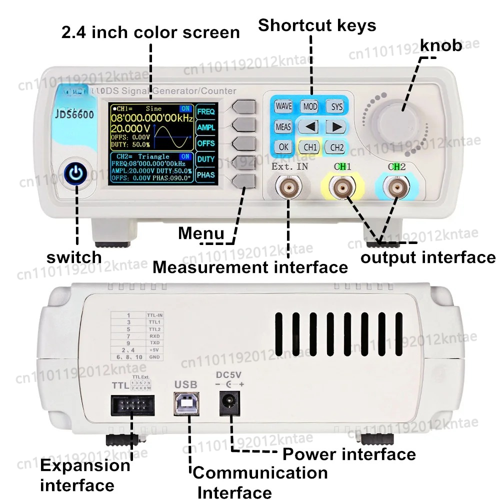 Generatore di Segnali DDS JDS6 - Dual Channel Arbitrary Waveform Function Generator 60Mhz recensione e prezzo