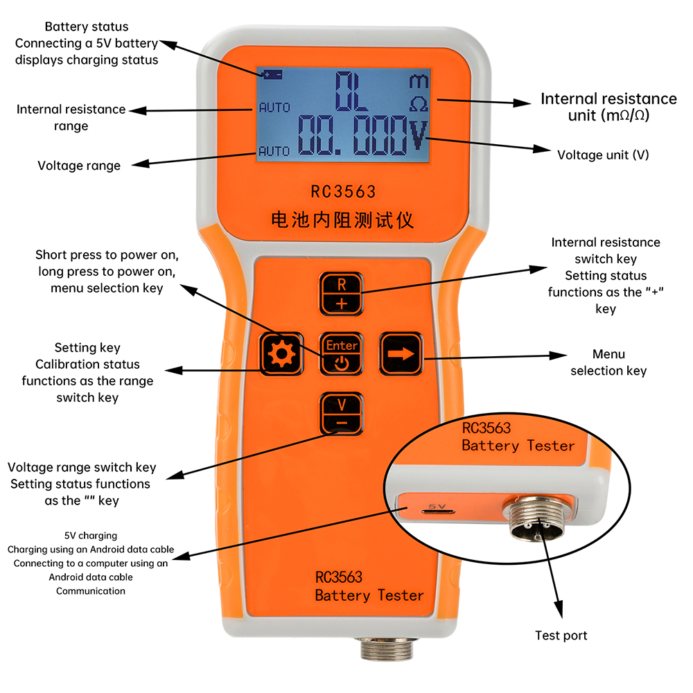 RC3563 18650 Tester di resiste - Battery Internal Resistance Tester Four Wire recensione e prezzo