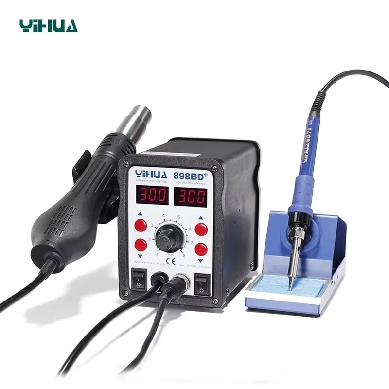 YIHUA 898BD+ 220V Stazione di  - Smd Rework Station Hot Air Soldering 2 In 1 recensione e prezzo